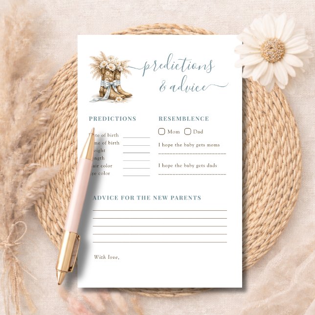 A Little Cowboy Shower Game Predictions & Advice (Criador carregado)