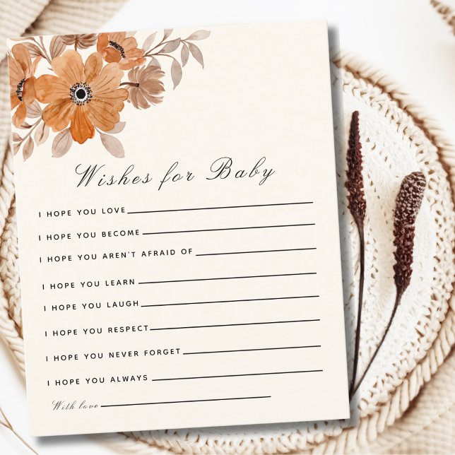 A Little Wildflower is on The Way Girl Baby Shower (Criador carregado)