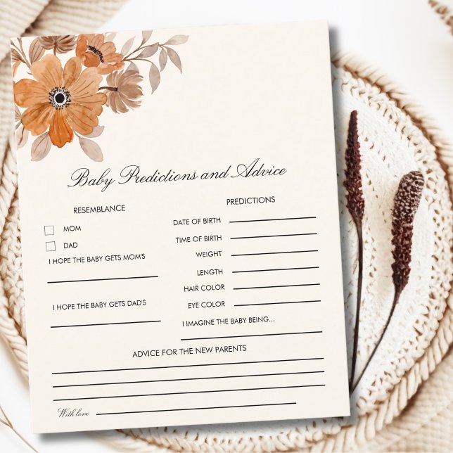 A Little Wildflower is on The Way Girl Baby Shower (Criador carregado)