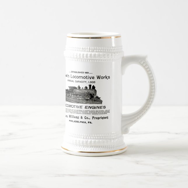 A locomotiva de Baldwin funciona a caneca de (Direita)
