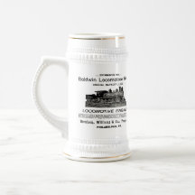 A locomotiva de Baldwin funciona a caneca de