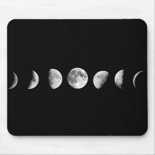 A lua legal pôr em fase Mousepad