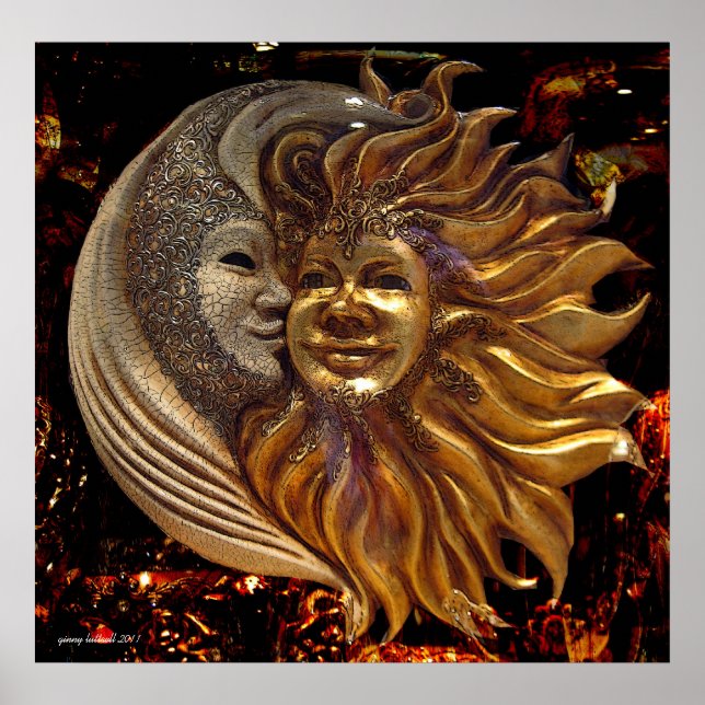 A Lua, O Sol, A Poster Do Beijo (Frente)