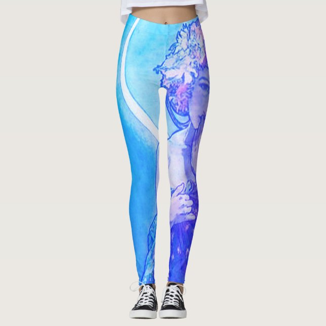 "A Lua" por Leggings Violetas Mucha (Frente)