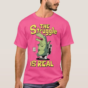 A Luta É A Verdadeira Camisa Trex Arm Curto T Rex