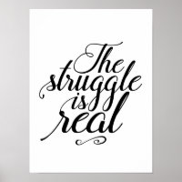A Luta É Um Verdadeiro Poster De Cotação Inspiraci