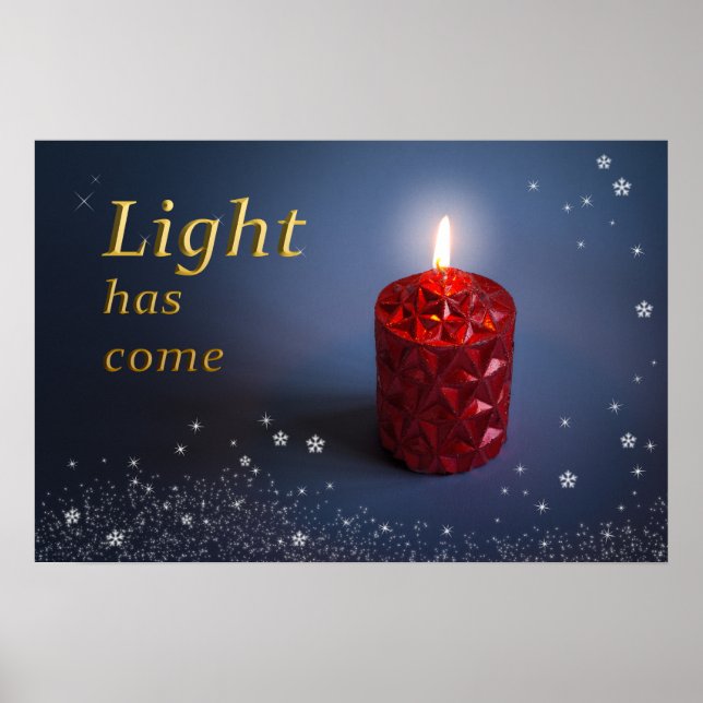 A luz chegou à poster cristã (Frente)