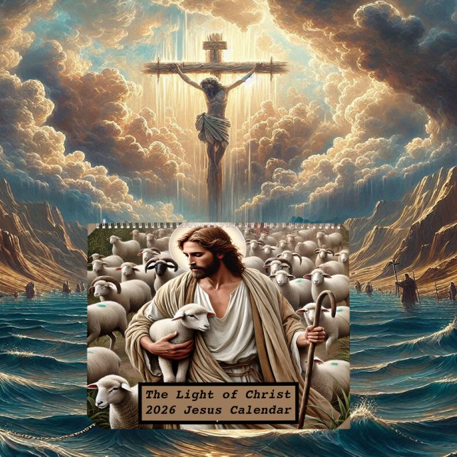 A Luz do Cristo: Calendário de Jesus de 2026 (Criador carregado)