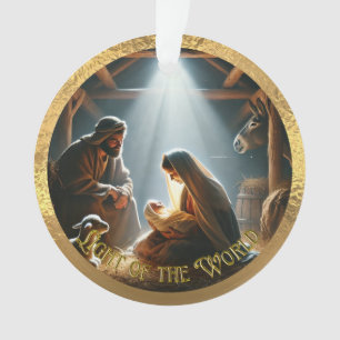A Luz do Ornamento Acrílico Mundial