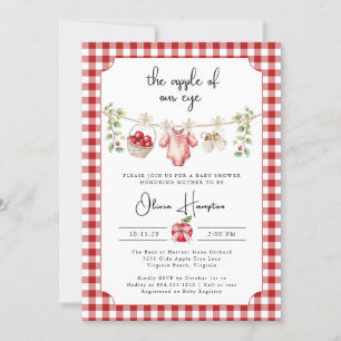 A Maçã do Convite para Chás de fraldas