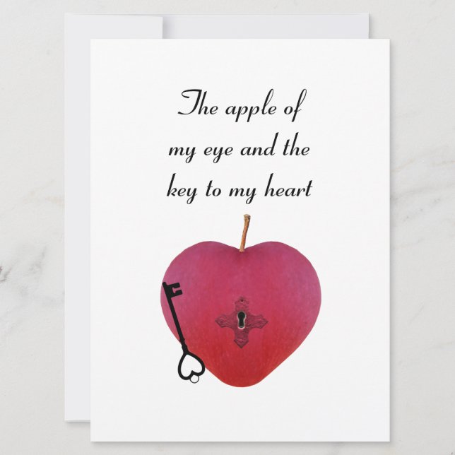 A maçã do meu olho e a chave do meu coração (Frente)