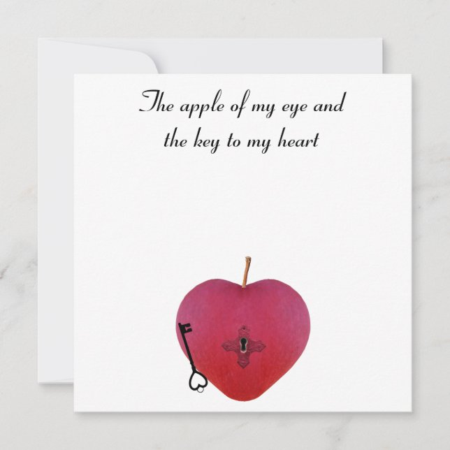 A maçã do meu olho e a chave do meu coração (Frente)
