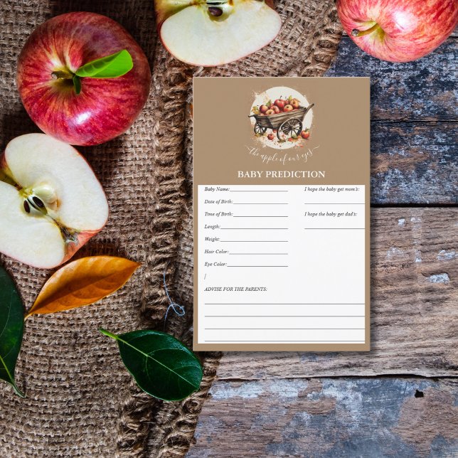 A Maçã Do Nosso Jogo De Predição De Chá de fraldas (Criador carregado)