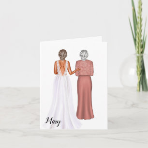 A madrasta do Cartão do Dia do Casamento da Noiva