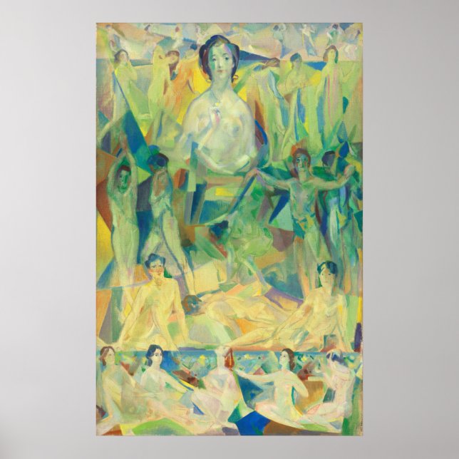 A Mãe Excelente, Arthur B. Davies Fine Art Poster (Frente)