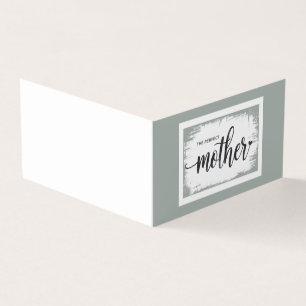 A mãe perfeita, um cartão para a mãe