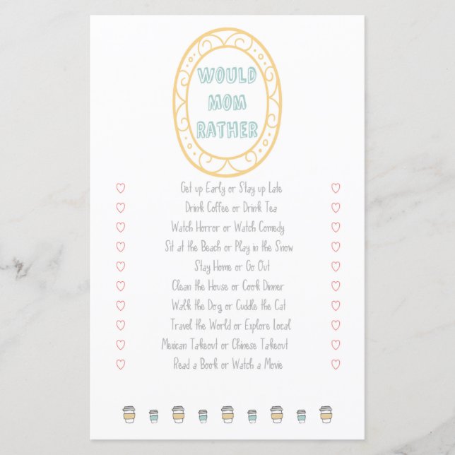 A Mãe Preferencialmente Adventure Jogo Chá de fral (Frente)