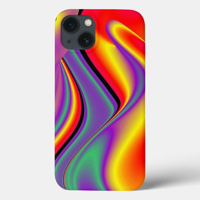 A magia das cores do Rainbowart Abstrato 3D (Verso)