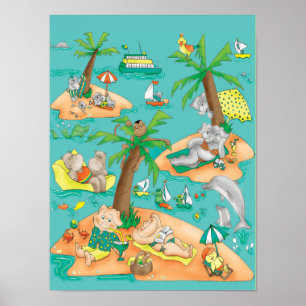 A mágica da ilha caçoa o poster