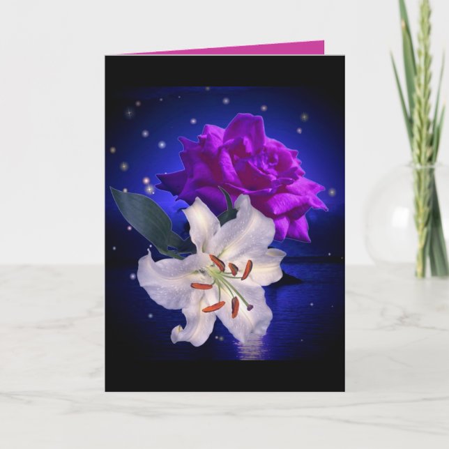 A mágica floresce o cartão (Frente)