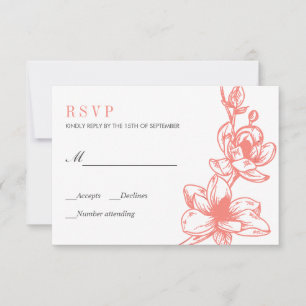 A magnólia coral na moda floresce a flor   RSVP