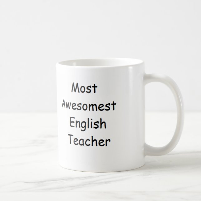 A maioria de caneca do professor de inglês de (Direita)