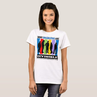 A maioria de inabilidades são invisíveis - t-shirt