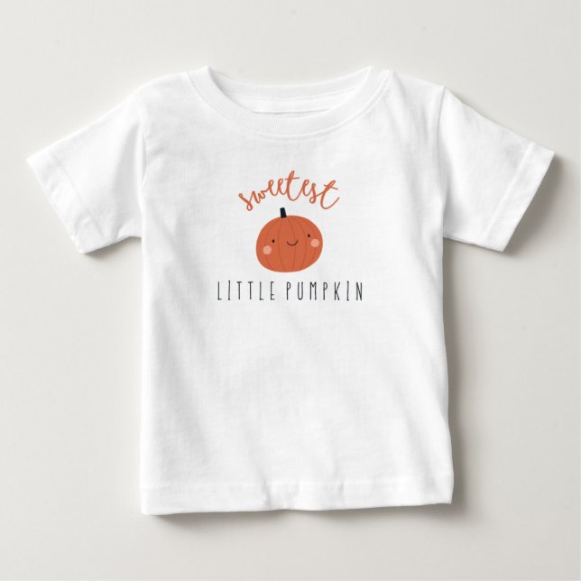 A mais doce abóbora do bebê T-Shirt cai fofo (Frente)