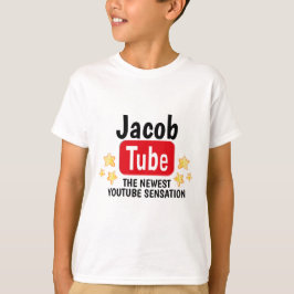 A mais nova sensação de Youtube, camisa de anivers