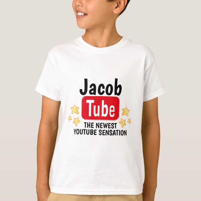 A mais nova sensação de Youtube, camisa de anivers (Frente)