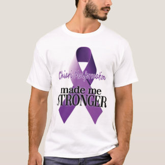 A malformação de Chiari fez-me um t-shirt mais