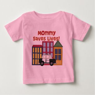 A mamãe da polícia salvar t-shirt e presentes da