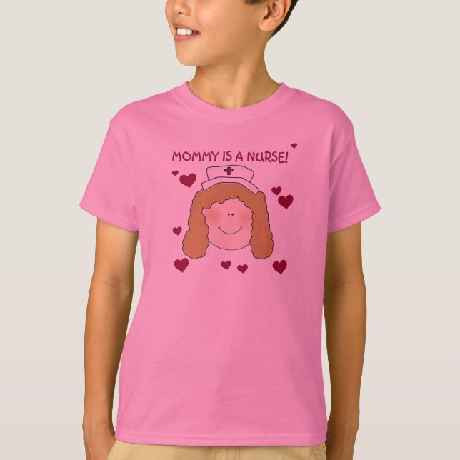 A mamãe é camiseta e presentes de uma enfermeira (Frente)