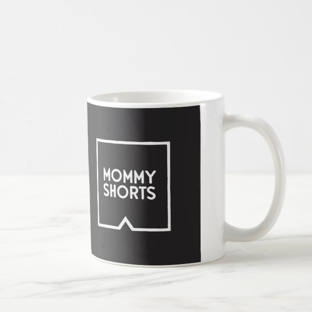 A mamãe Shorts a caneca - preto (Direita)