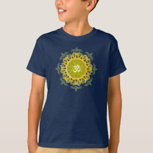 A mandala do OM caçoa o t-shirt escuro