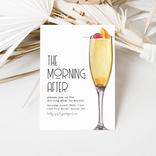 A Manhã Após O Convite Brunch De Casamento (Criador carregado)