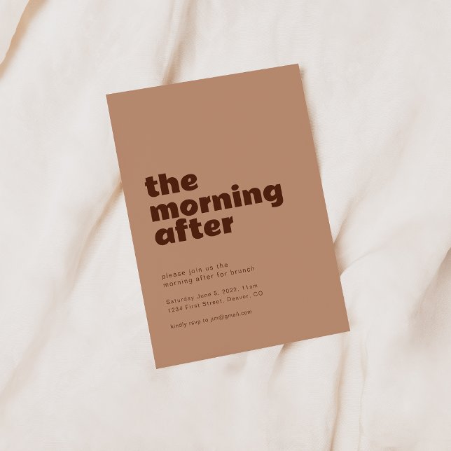 A Manhã Após O Convite Brunch De Casamento (Criador carregado)