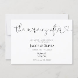 A Manhã Após O Convite Brunch De Casamento