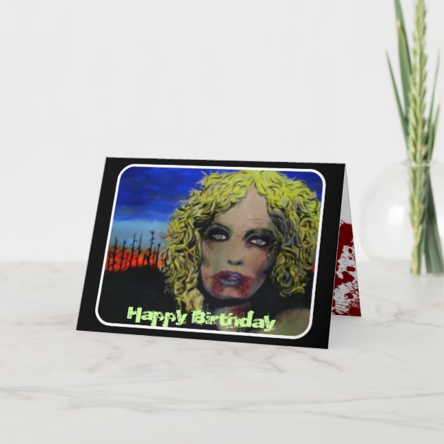 A "manhã quebrou" o cartão de aniversário (Frente)