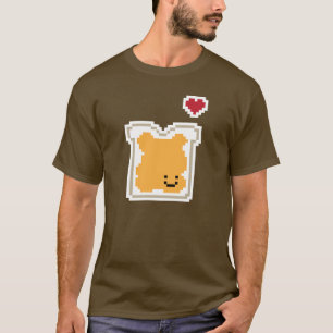 A manteiga de amendoim acopla a camisa