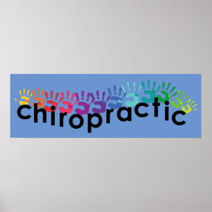 A mão da quiroterapia imprime o poster 36x12