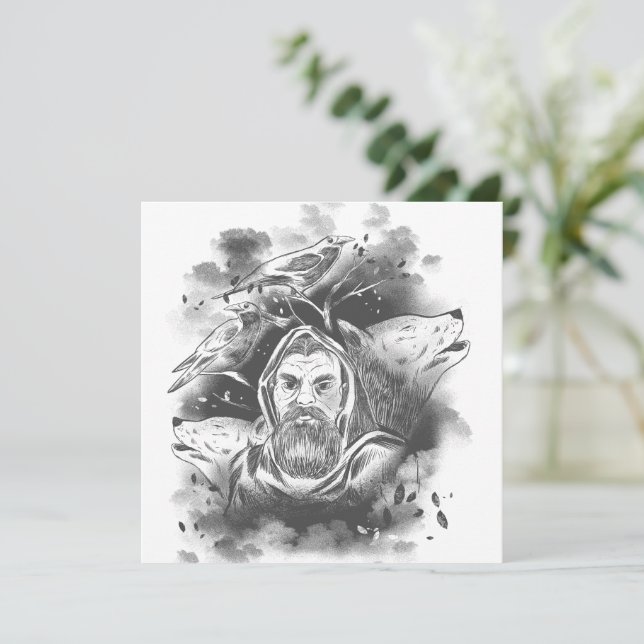 A mão dos lobos de Odin (Em pé/Frente)