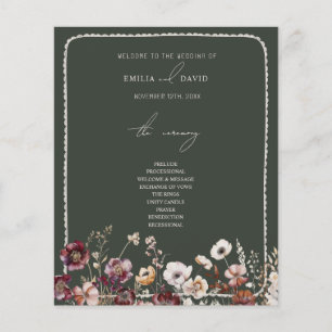 A Mão Rústica Anêmona Desenhou Casamento Verde Esc