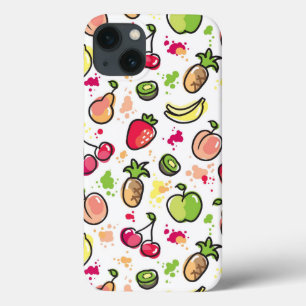 a mão tirada frutifica teste padrão
