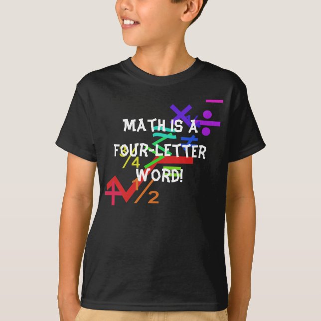 A matemática é uma camisa da palavra da (Frente)