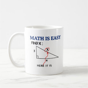 "A matemática é uma caneca de café fácil e engraça
