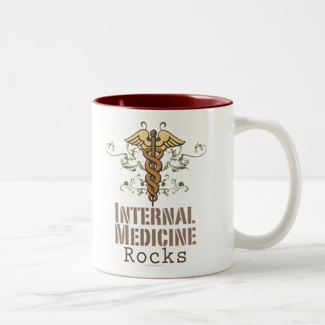 A medicina interna balança a caneca do Caduceus (Direita)