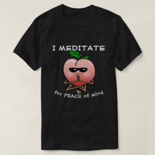 A meditação engraçada cita camisas feitas sob
