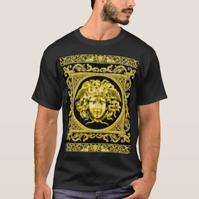 A Medusa Ouro de Perseu T-Shirt (Frente)