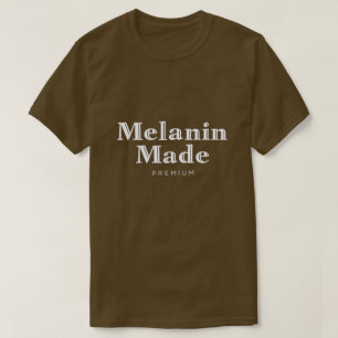 A melanina fez o t-shirt